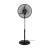 VENTILADOR LILIANA VPM2016CB D/PIE 20P.P/MET.NEGRA.A/METAL.MOTOR DOBLE.120W.
