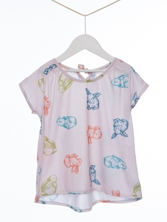 Remera Conejos Crudo