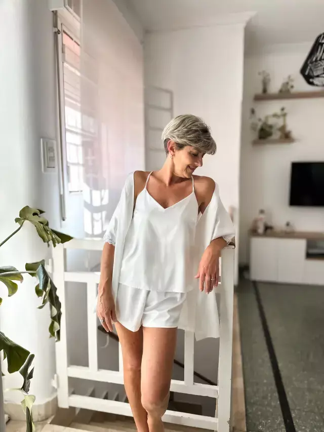 Pijama Pampa - blanco