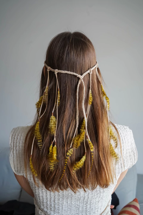 Corona de plumas - comprar online