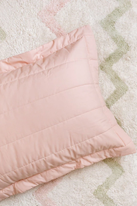 Porta Travesseiro Rosa Chá