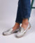 Mocasines de cuero con detalles mujer
