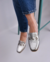 Mocasines de cuero con detalles mujer