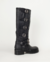 Borcegos de cuero con detalles de herrajes, bikers boots
