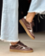 Zapatillas de cuero con base de Goma para Mujer Otoño Invierno 2025