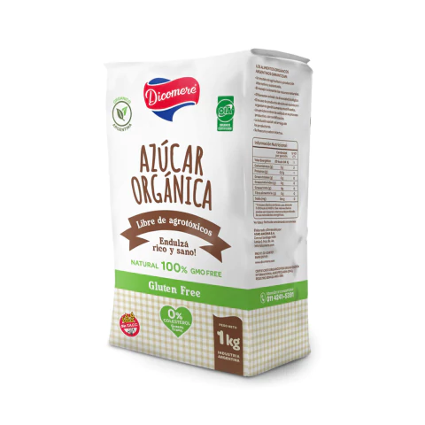 AZUCAR ORGANICA 0% COLESTEROL DICOMERE X 1 KG S/TACC