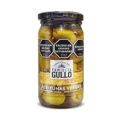 ACEIT. VERDES EXTRA GRANDES SALMUERA GULLO VIDRIO X 330 GS - comprar online