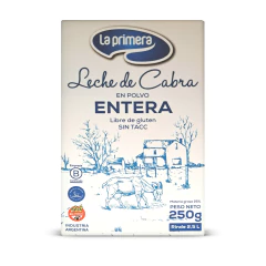 LECHE DE CABRA EN POLVO ENTERA LA PRIMERA X 250 GS S/TACC