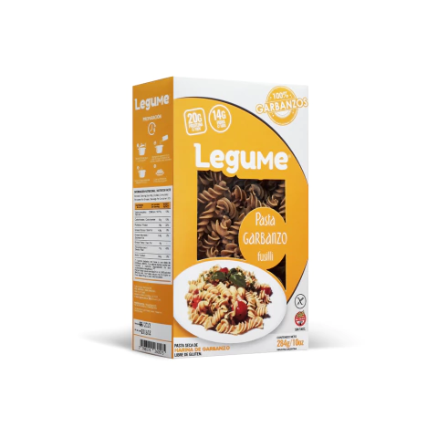 FIDEOS FUSILLI GARBANZOS LEGUME X 284 GS S/TACC VEG