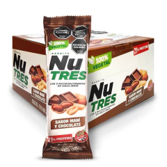 CAJA BARRITA DE MANI Y CHOCO NUTRES X 20 UN S/TACC