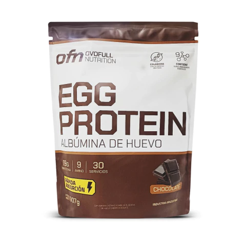 EGG PROTEIN ALBUMINA DE HUEVO SABOR CHOCOLATE OVOFULL X 907 GR - comprar online
