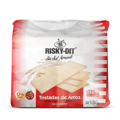 TOSTADA DE ARROZ SIN SAL RISKY DIT X 150 GS S/TACC