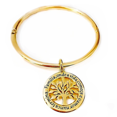 Bracelete Árvore da Vida Semijoia