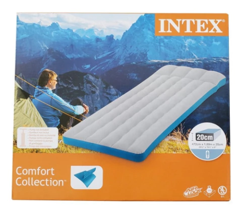 Colchoneta Inflable Camping Intex 72x189x20cm 1 Plaza