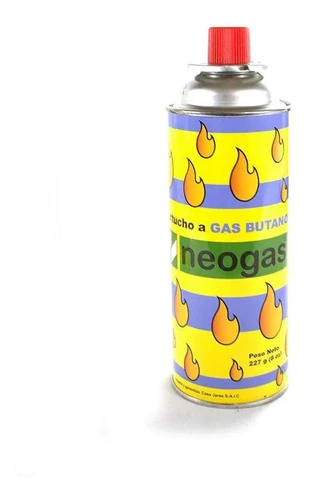 Cartucho Descartable Gas Butano Neogas 227 Grs Pack X 2 Un