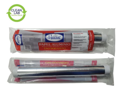 Rollo Papel Aluminio Hogareño 30 Cm X 5 Mts Hornal X 4 Un - comprar online