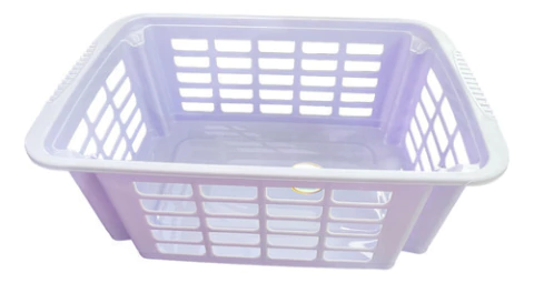 Canasto Plastico Rectangular Apilable Colores 15 Lts X 2 Un