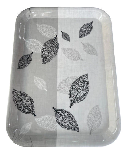 Bandeja Melamina Diseño Hojas Desayuno 32x43.5x2 Cm