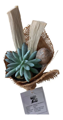Cactus Suculenta Artificial Base De Yute Adorno Decoracion