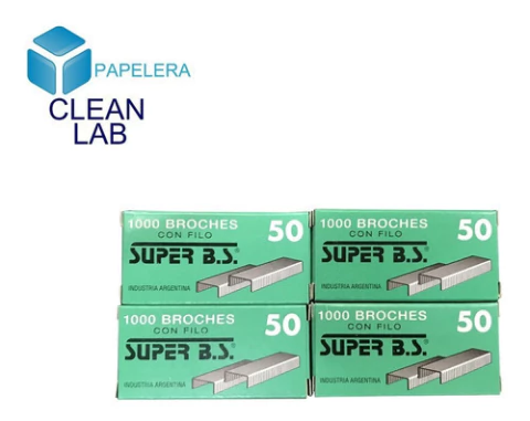 BROCHES ABROCHADORA N50 SUPER BS CAJITA X 1000 UN - comprar online