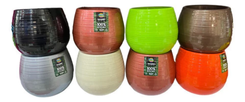 3 Macetas Autorriego 10 Cm N°3 Varios Colores Cactus Sucu