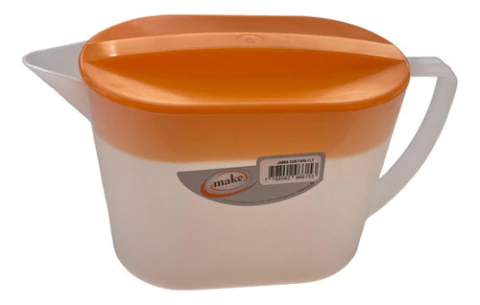 Jarra Plástica Con Tapa Make 1lts