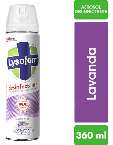 Desinfectante Ambientes Lysoform Lavanda 360ml - comprar online