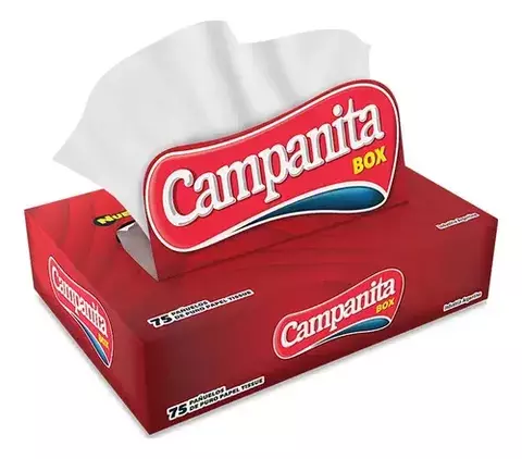 Pañuelos Descartables Papel Tissue Campanita 32x75 Un. Box - comprar online