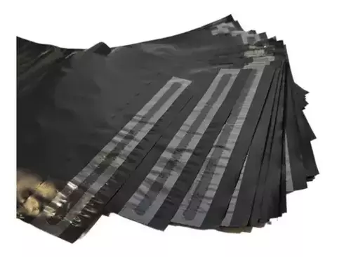 Bolsas E-commerce Negra 55x42 C/adhesivo X 100u - comprar online
