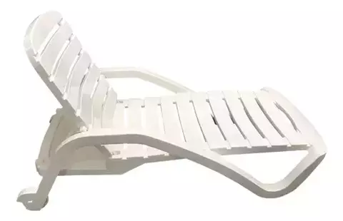 Reposera Plastica Pileta C/ruedas Y Respaldo 5 Posiciones - comprar online
