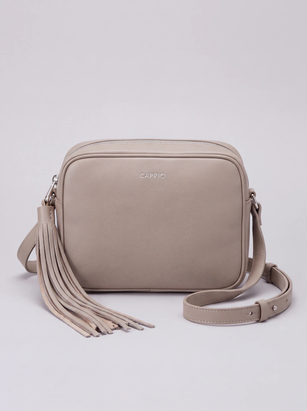 Cartera Golf de cuero premium color piedra paris