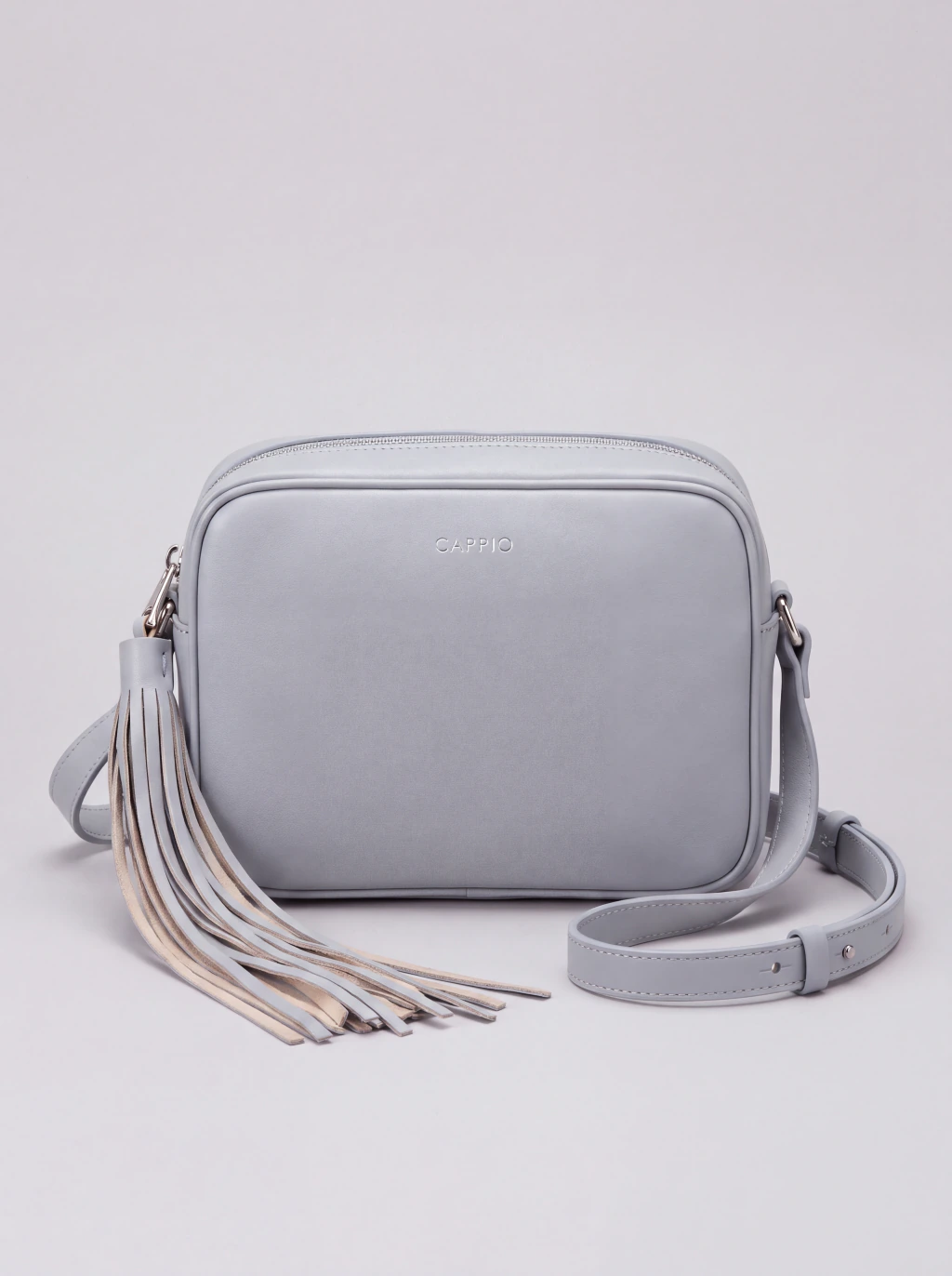Cartera Golf de cuero premium color celeste