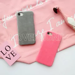 Funda peluche liso - iPhone