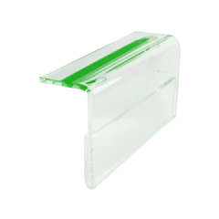 Display porta etiqueta de preço em acrílico cristal modelo G 3 Cm X 5 Cm - HPLASTICOS