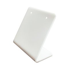 Display Porta Brinco Par Individual em Acrílico Branco - HPLASTICOS