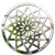 Espelho Decorativo Mandala Girassol 49,5 Cm X 49,5 Cm
