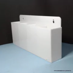 Suporte Para Quatro Controles Remotos Em Acrílico Branco - comprar online
