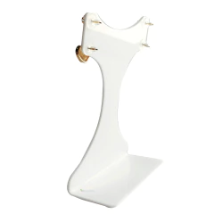 Expositor de Brincos em Acrílico Branco Modelo Cauda - HPLASTICOS