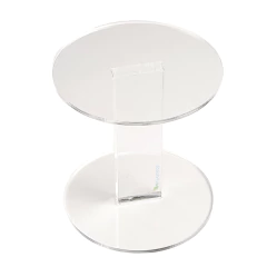 Expositor De Bolo Em Acrilico Cristal 10 Cm