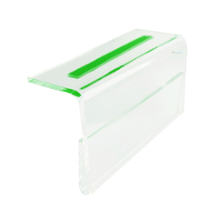 Display Porta Etiqueta de Preço para Gôndola 4,5 X 8 Acrílico Cristal - comprar online