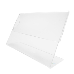 Display Porta Folha Porta Retrato Acrilico Cristal A6 Horizontal