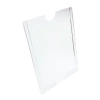 Display de Parede para Folha A5 Vertical em Acrílico Transparente - HPLASTICOS