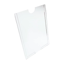 Display de Parede para Folha A5 Vertical em Acrílico Transparente - HPLASTICOS