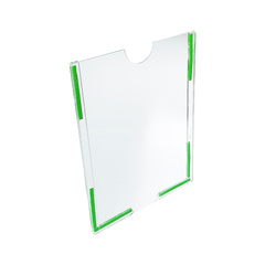 Display de Parede para Folha A5 Vertical em Acrílico Transparente