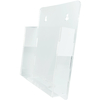 Display Porta Folhetos De Parede Em Acrílico Cristal A6