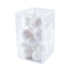 Porta Algodão em Acrilico Cristal. - comprar online