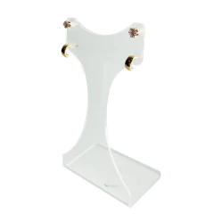 Expositor de Brincos em Acrílico Cristal Modelo Cauda - HPLASTICOS