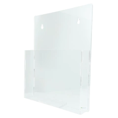Display Porta Folheto de Parede Folha A4 com parafuso