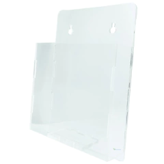 Display Porta Folhetos De Parede Em Acrílico Cristal A6 na internet