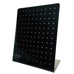 Expositor para brincos em acrílico preto para 120 brincos